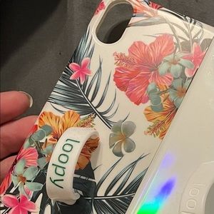 Floral iPhone XR loopy case